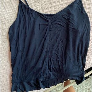 Soft and sexy navy top